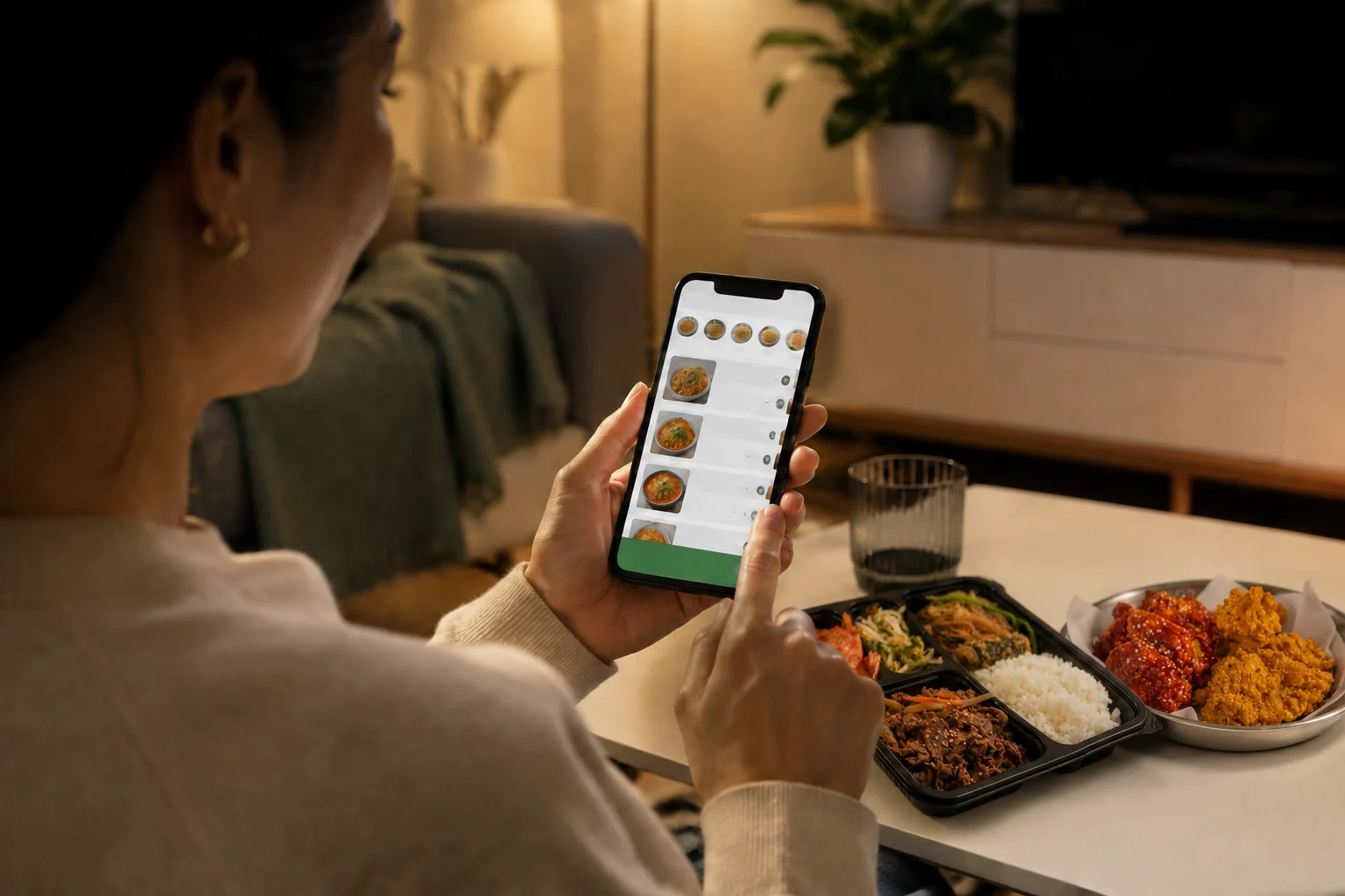 Customer ordering Oriental Spoon Express takeaway online